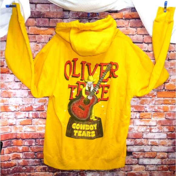 Oliver Tree Other - Men’s Cowboy Tears Oliver Tree Tour Merch Yellow Hoodie Sweatshirt Size Large